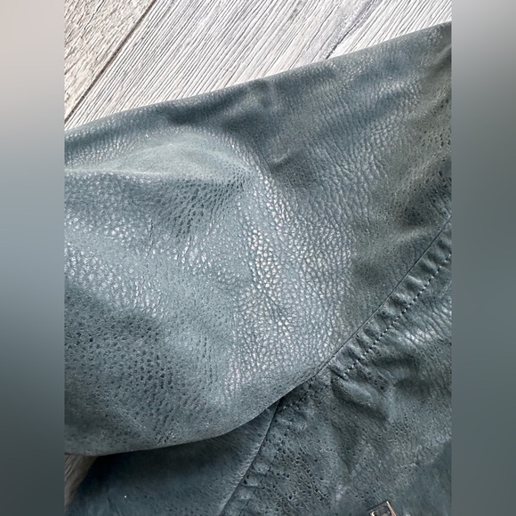 Urban Outfitters Women's Faux Suede Leather Jacket Green Size Medium - Picture 10 of 11